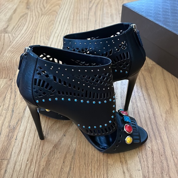 Gucci - Lika Laser Cut Ankle boot black size 40 - Picture 5 of 11